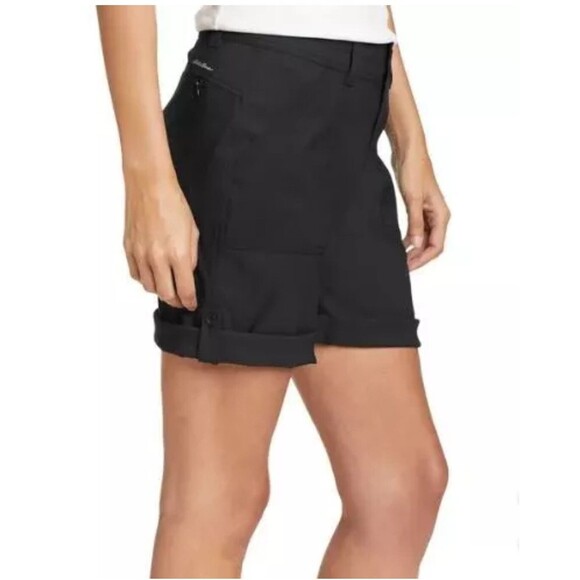 Eddie Bauer Women's Sz 8 Stretch UPF Rolled Hem Adjustable Length Bermuda Short - Picture 1 of 10